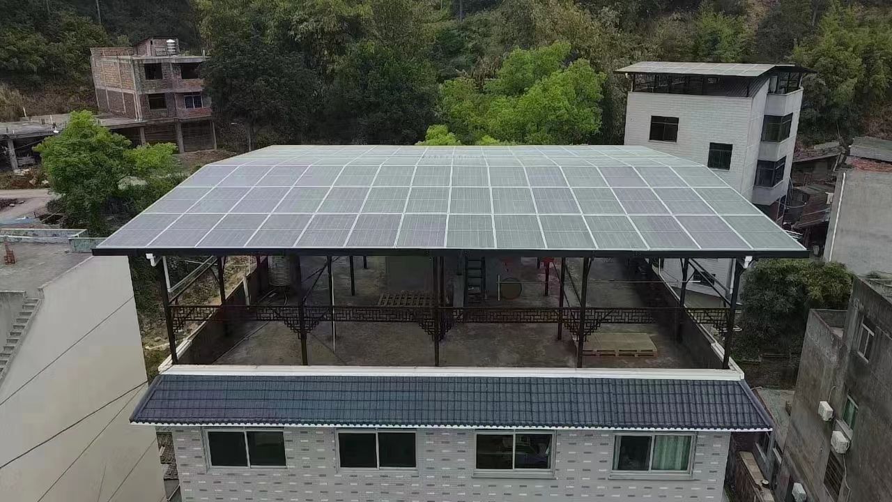 陇南15kw+10kwh自建别墅家庭光伏储能系统